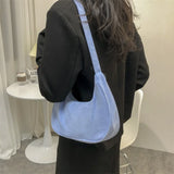 Corduroy Shoulder Bag for Women, Autumn/Winter Style, Casual Female Underarm Bag