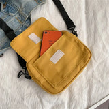 Canvas Tote Shoulder Bag Zipper Handbag Casual Outdoor Bag