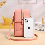 Women's Touch Screen Cell Phone Purse Leather Shoulder Bag