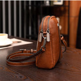 Women's Leather Small Shoulder Bag Phone Purse Wallet