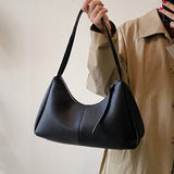 Women's Soft PU Shoulder Bag Large Capacity Handbag