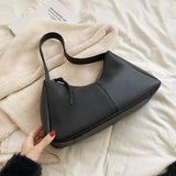 Women's Soft PU Shoulder Bag Large Capacity Handbag