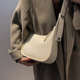 Versatile Women's Retro Shoulder Bag with Wide Strap