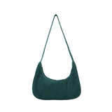 Corduroy Shoulder Bag Autumn Winter Style Women's Underarm Bag