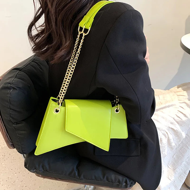 Women's Spring Summer Irregularity Handbags Chain Shoulder Bag