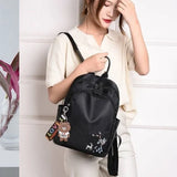 Women's Oxford Cloth Backpack Bag Mochila Bolsa