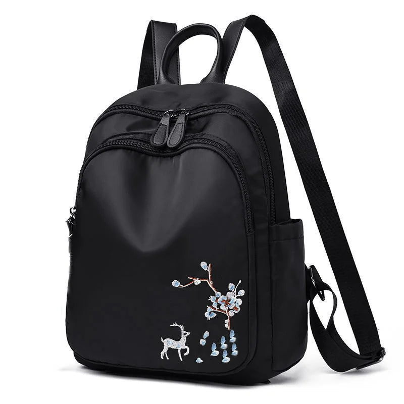 Women's Oxford Cloth Backpack Bag Mochila Bolsa