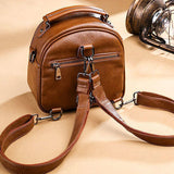 Women's Pu Leather Backpack Bag Mochila Bolsa