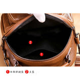 Women's Pu Leather Backpack Bag Mochila Bolsa