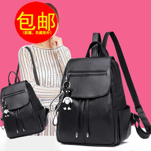 Women's Leather Backpack Pu Leather Bag Mochila Bolsa
