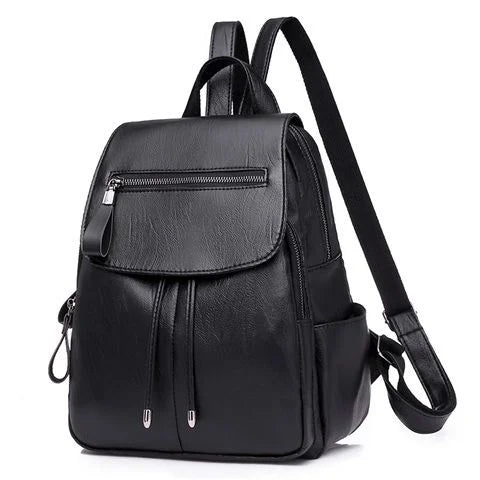Women's Leather Backpack Pu Leather Bag Mochila Bolsa