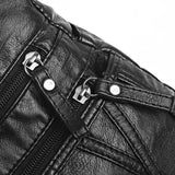 Women Classic PU Leather Shoulder Bag with Multiple Pockets