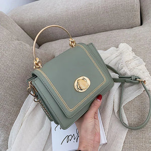 Women's PU Leather Handbags Crossbody Bag Shoulder Bag Solid Bolsos De Noche