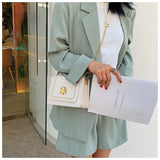 Women's PU Leather Handbags Crossbody Bag Shoulder Bag Solid Bolsos De Noche