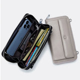 Women's Leather Handbag Large Capacity Touch Screen Phone Bag
