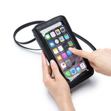 Women's Leather Handbag Large Capacity Touch Screen Phone Bag