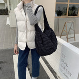 Women's Cloud Fold Big Bag Dumpling Bag Retro Messenger Tote Bag