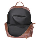 Stylish Waterproof Leather Backpack for School Travel Camping