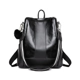 Anti-theft Leather Backpack Stylish Travel Bag