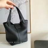Women's PU Leather Summer Bucket Shoulder Bag