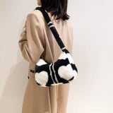 Plush Faux Fur Bag Top-handle Bags Winter Small Handbags