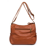 Women's Soft PU Leather Crossbody Bag Black