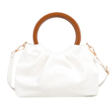 Women's Fold Buckle Shoulder Bag PU Leather Handbags