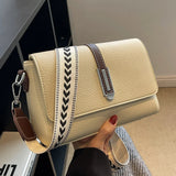 Spring Wide Shoulder Strap Messenger Bag