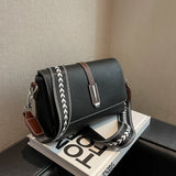 Spring Wide Shoulder Strap Messenger Bag