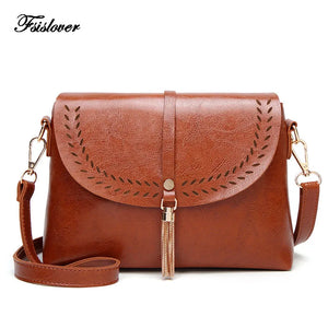 Vintage Tassel Crossbody Bags For Girls Shoulder Bags Female Handbags