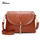 Vintage Tassel Crossbody Bags For Girls Shoulder Bags Female Handbags