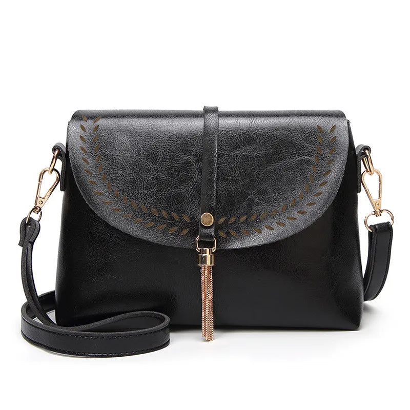Vintage Tassel Crossbody Bags For Girls Shoulder Bags Female Handbags