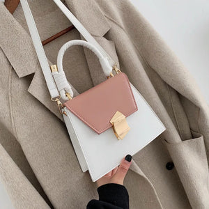 Women PU Leather Shoulder Bag Solid Lady Messenger Tote Bag Large Capacity