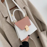 Women PU Leather Shoulder Bag Solid Lady Messenger Tote Bag Large Capacity