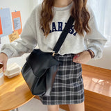 Women PU Leather Large-capacity Shoulder Bag Retro Handbag Briefcase