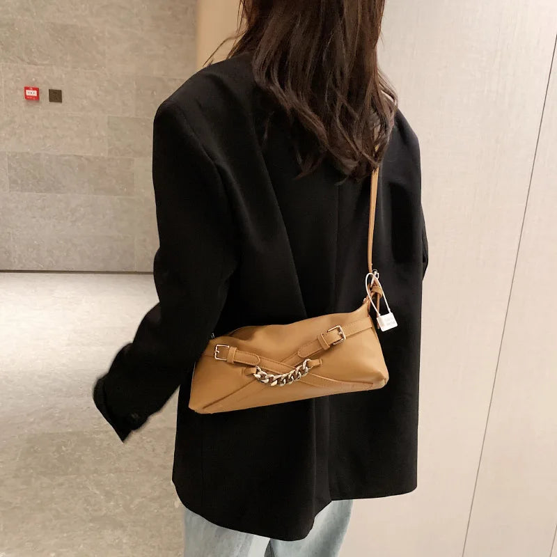 Retro Leather Crossbody Bag for Women
