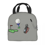Ball Golf Insulated Lunch Bag for School Office Sports Golfing