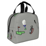 Ball Golf Insulated Lunch Bag for School Office Sports Golfing
