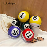 Ball Shape Crossbody Bag Mini PU Leather Shoulder Clutch Bag