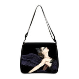 Ballerina Art Print Handbag Ballet Dancer Girl Casual Shoulder Bag