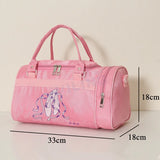 Ballet Dance Bag Single Shoulder Totes For Girls Women Dancer Embroidered Clutch