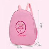Pink Ballet Dance Backpack Embroidered Gym Bag