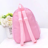 Pink Ballet Dance Backpack Embroidered Gym Bag
