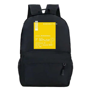 Banana Fish Anime Women Backpack Waterproof School Bagpack