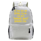 Banana Fish Teen School Bag for Girls Backpack Solid Women Bookbags