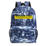 Banana Fish Women Backpack Waterproof Nylon School Backpack