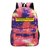 Banana Fish Women Backpack Waterproof Nylon School Backpack