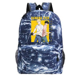 Banana Fish Women Leather School Bag Backpack Anime Travel Backpack
