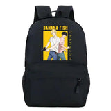 Banana Fish Women Leather School Bag Backpack Anime Travel Backpack
