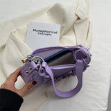 Frosted Transparent Hobos Shoulder Crossbody Bag Women Handbag Purse